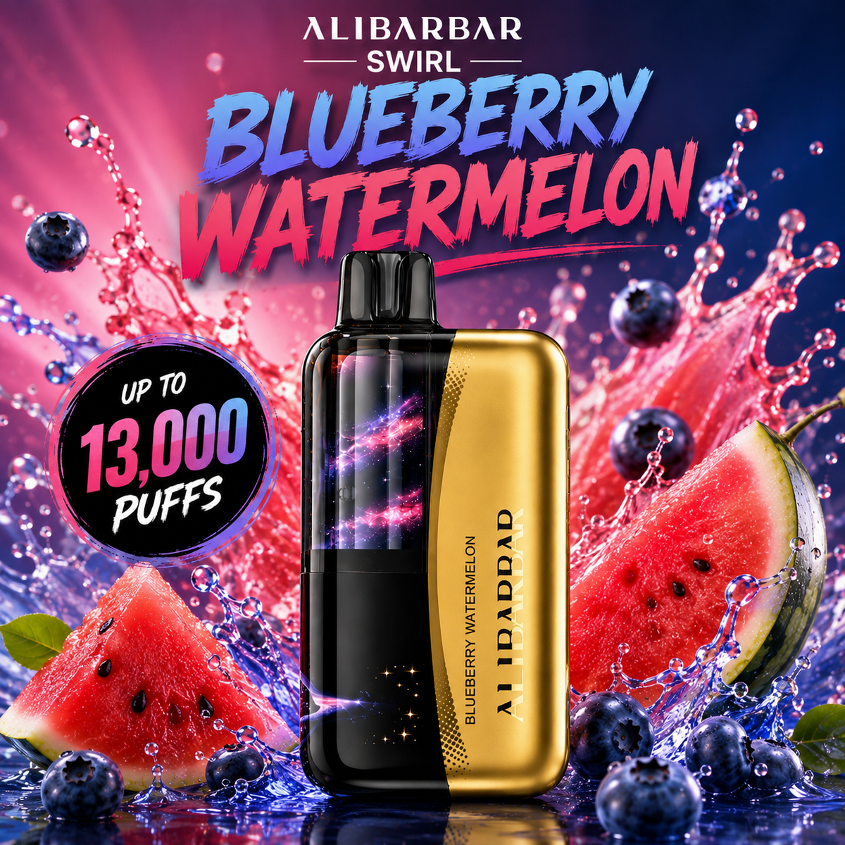 BLUEBERRY WATERMELON - ALIBARBAR SWIRL 13,000